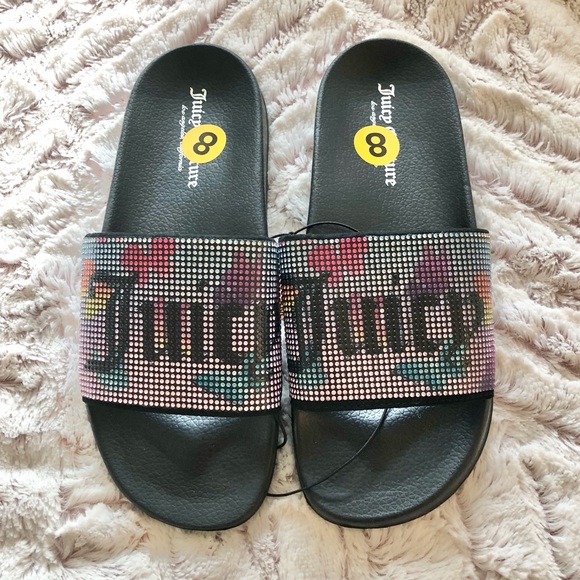 Juicy Couture Shoes - Juicy Couture Juicy Butterfly Embellished Wanderer Sandal Slides